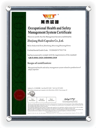Certificato del Sistema di Gestione della Salute e Sicurezza sul Lavoro
