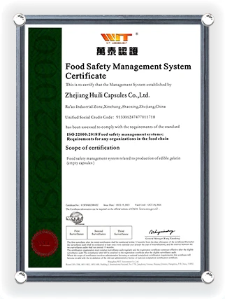 Certificato del Sistema di Gestione della Sicurezza Alimentare